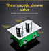 Cascada Luxury 14”x20” LED Shower Set - Dimensions