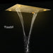 Cascada 23"x31" Rainfall Shower Head WiFi & Alexa Integration Remote LED Lights 5 Modes - Lifestyle View