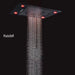 Cascada 23"x31" Rainfall Shower Head WiFi & Alexa Integration Remote LED Lights 5 Modes - Close-Up