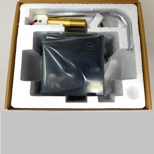 Cascada Concealed Sensor Urinal Flush Valve (Glass) with Push Button - Installation View