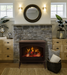 Electric Fireplace E70-HO - detail close-up