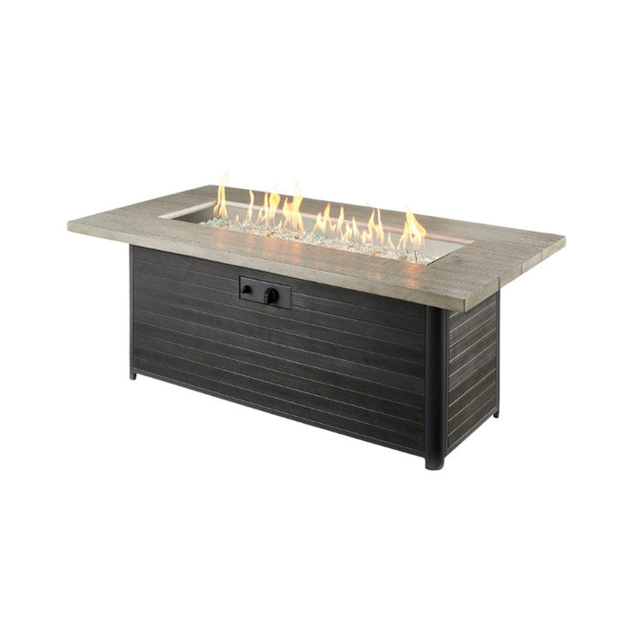 The Outdoor Greatroom Cedar Ridge Linear Gas Fire Pit Table | CR-1242-K