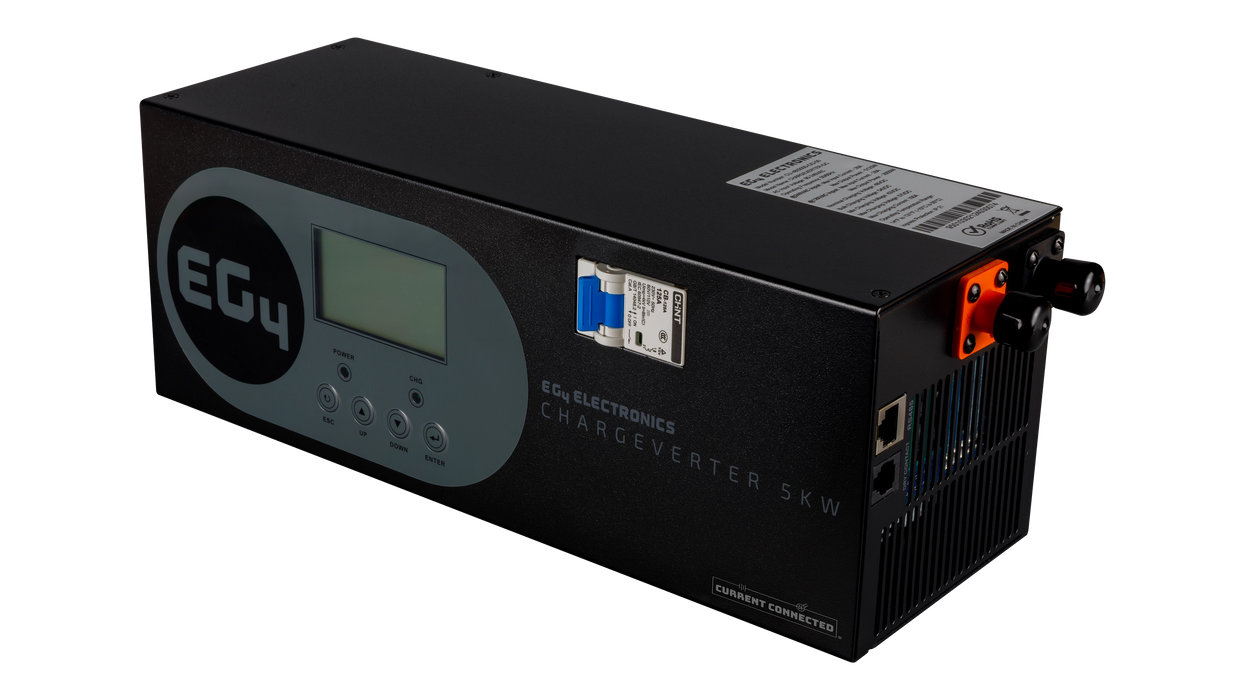 EG4 Electronics Chargeverter-GC 48V 100A Battery Charger for LiFePO4 Batteries, 240V or 120V Input with AGS and Built-in Breaker - Urban Supply Inc