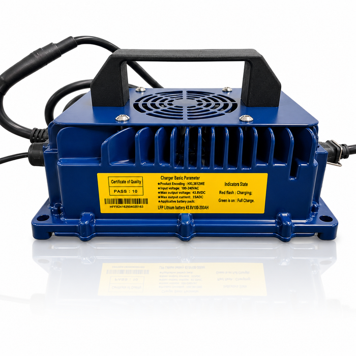 Epoch 36V 15A Lithium Battery Charger angle view