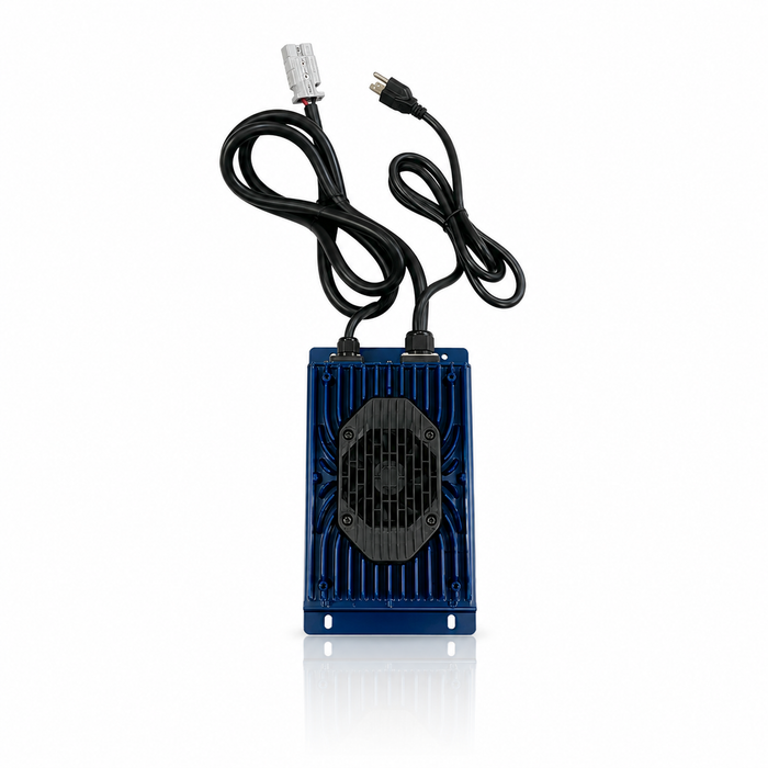 Epoch 12V 50A Lithium Battery Charger angle view
