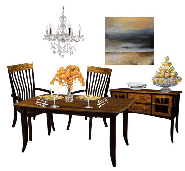 Quick Ship - Christy Server - Elm / B. Maple