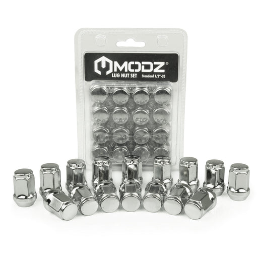 MODZ Golf Cart Lug Nuts - Pack of 16 Standard (1/2" -20) Chrome