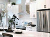 Victory Classic chimney wall mount range hood in modern kitchen