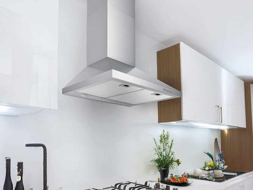 Victory Classic 30 inch wall mount range hood installed in kitchen