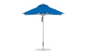 Ledge Lounger Premier Umbrella-7.5' Square-Pulley — Silver Pole-Classic Ball Finial-Single Vent-STK-R172-Pacific Blue