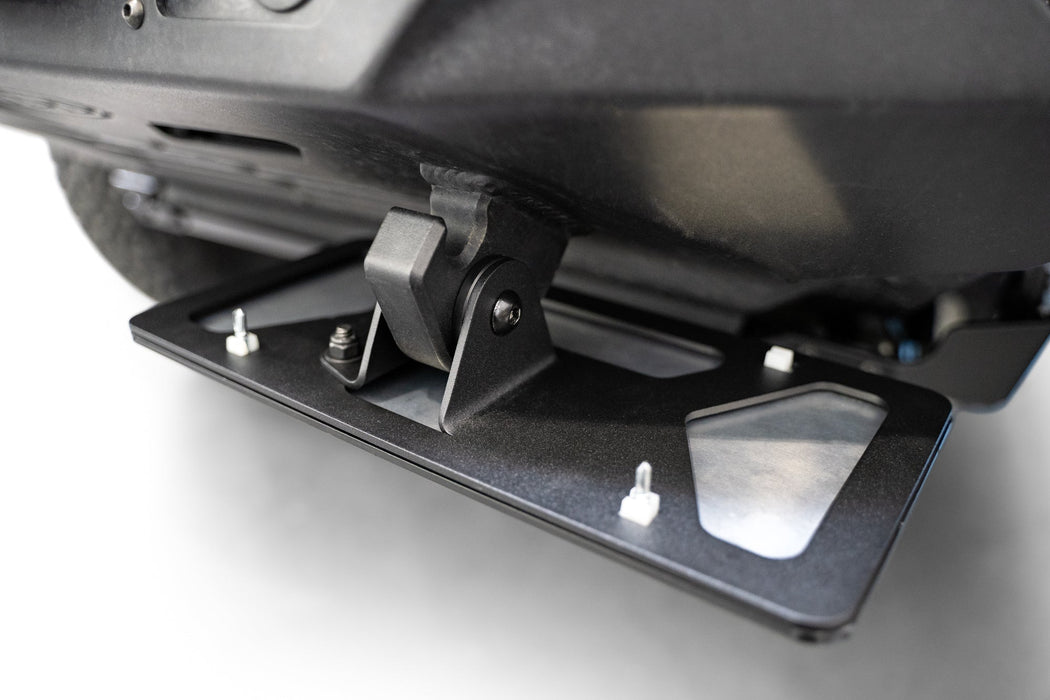 Rago Fabrication Clevis Mounted License Plate Bracket – installed on vehicle, image 6 of 13