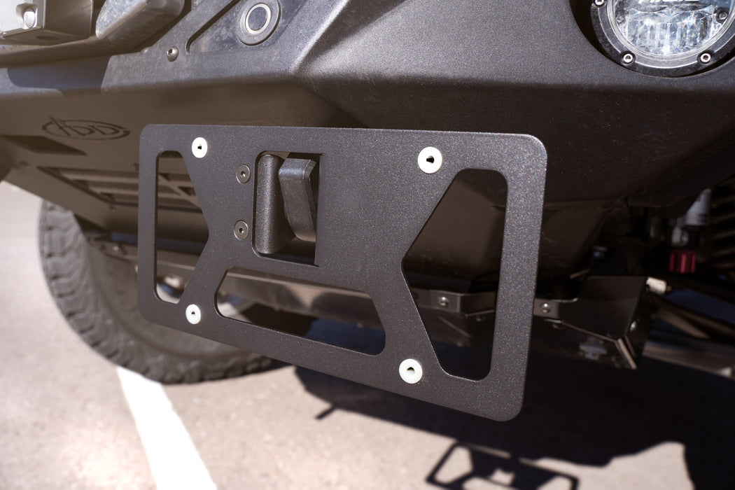 Rago Fabrication Clevis Mounted License Plate Bracket – installed on vehicle, image 7 of 13