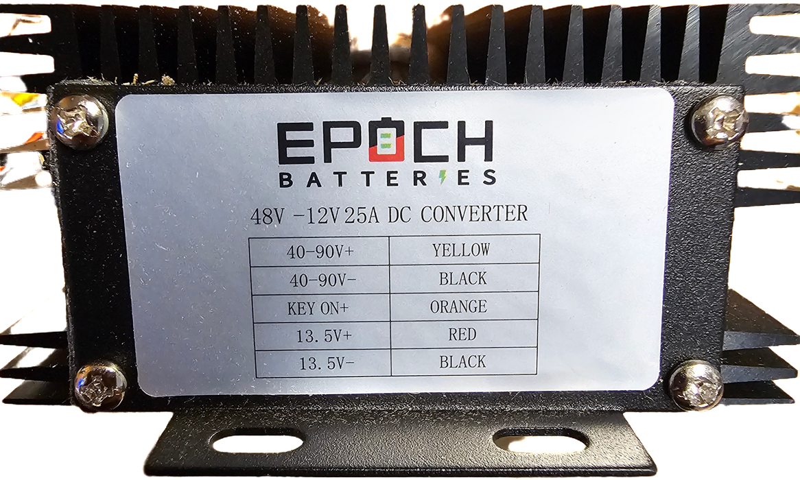 Epoch Batteries 48 to 12V Voltage Reducer — side profile