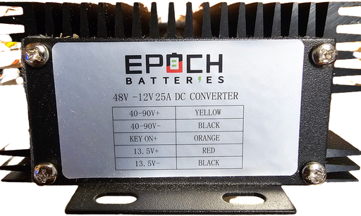 Epoch Batteries 48 to 12V Voltage Reducer — front view