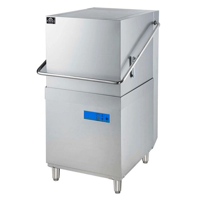 Forno Commerciale Hood Dishwasher in Stainless Steel, 26L Tank Capacity (FCMDW0031)