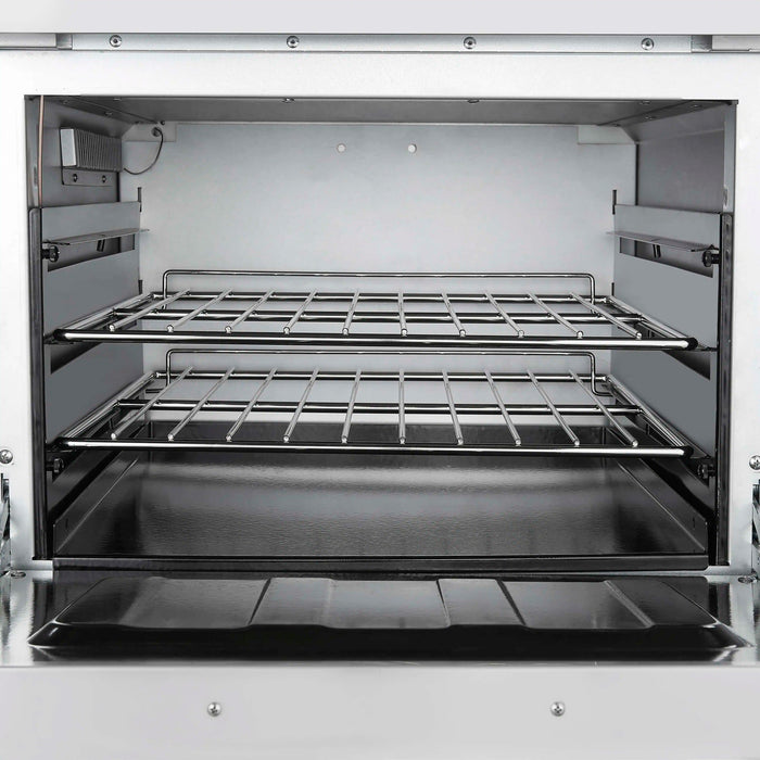 Forno Commerciale 24-Inch Gas Range with 4 Burners and 3.59 Cu. Ft. Oven in Stainless Steel (FCMGR0093-24)