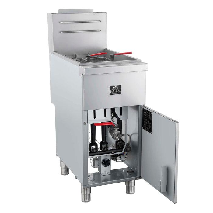 Forno Commerciale Propane Gas Deep Fryer with 4 Burners 120,000 BTU, 50 Lbs Oil... Kitchen Appliance - Lifestyle View