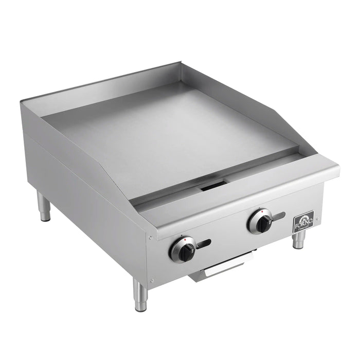 Forno Commerciale 24-Inch Gas Griddle in Stainless Steel (FCMGG0055-24)
