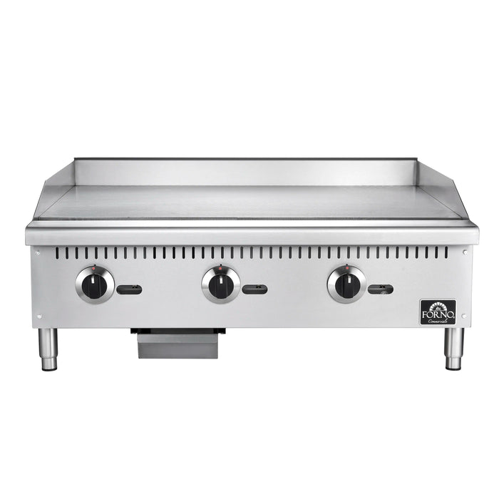 Forno Commerciale 36-Inch Gas Griddle in Stainless Steel (FCMGG0055-36)