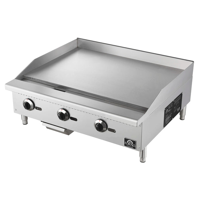 Forno Commerciale 36-Inch Gas Griddle in Stainless Steel (FCMGG0055-36)