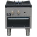 Forno Commerciale 18-Inch Gas Stock Pot Range with 1 Powerful 3-Ring Burner, 80,000 BTU in Durable Stainless Steel and...