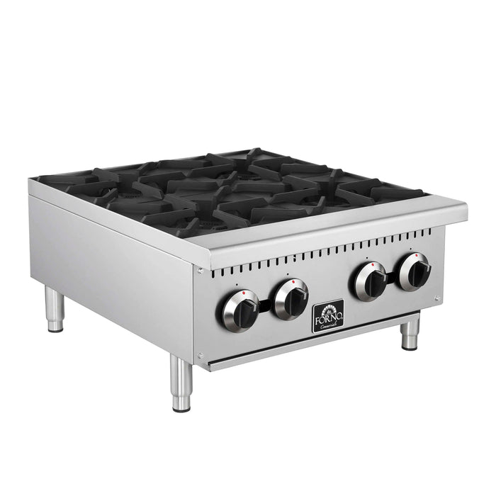 Forno Commerciale 24-Inch Gas Hotplate in Stainless Steel (FCMHP0079-24)