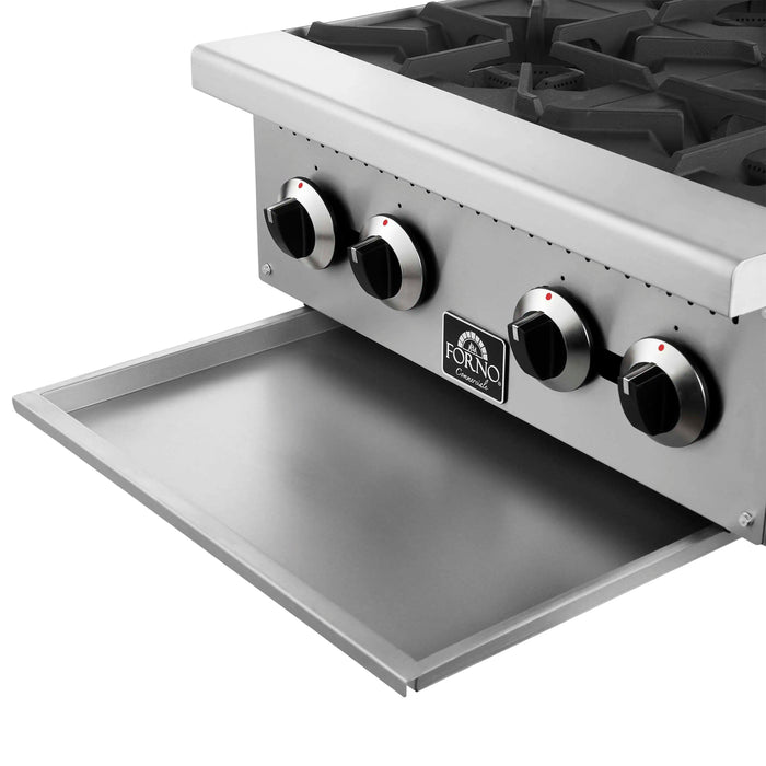 Forno Commerciale 24-Inch Gas Hotplate in Stainless Steel (FCMHP0079-24)
