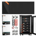 Green Vista Living Rich Solar - Complete Off-Grid Solar Kit | 13,000W 120/240V Output | 48VDC - Side View