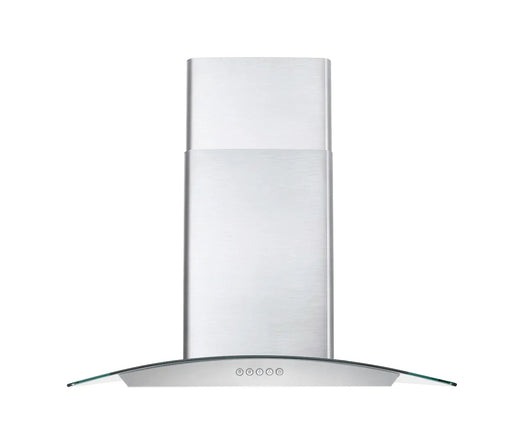 Cosmo 30-Inch 380 CFM Ductless Wall Mount Range Hood in Stainless Steel with Tempered Glass (COS-668WRC75-DL) Cosmo