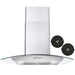 Cosmo 30-Inch 380 CFM Ducted Wall Mount Range Hood in Stainless Steel with Tempered Glass (COS-668WRC75) Cosmo