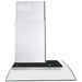 Cosmo 36-Inch  Ductless Wall Mount Range Hood in Stainless Steel with Tempered Glass (COS-668A900-DL) Cosmo
