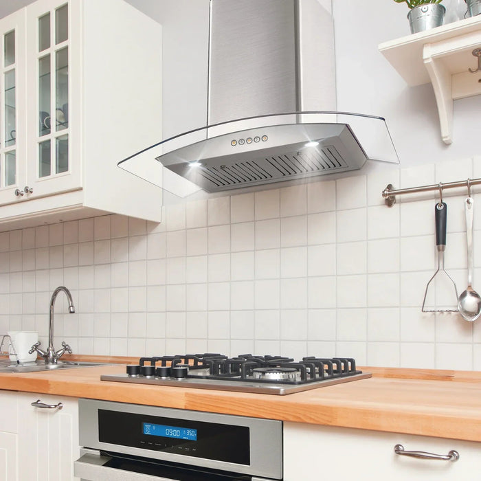 Cosmo 4-Piece Appliance Package - 36-Inch Dual Fuel Range, Wall Mount Range Hood, Dishwasher and Refrigerator in Stainless Steel (COS-4PKG-204) Cosmo