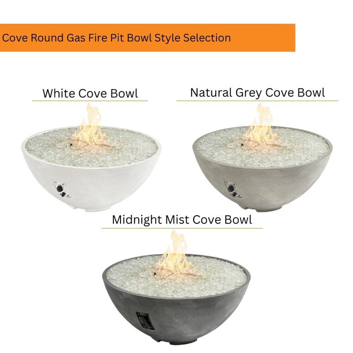 The Outdoor Greatroom Cove Edge Round Gas Fire Pit Bowl | CV-30E