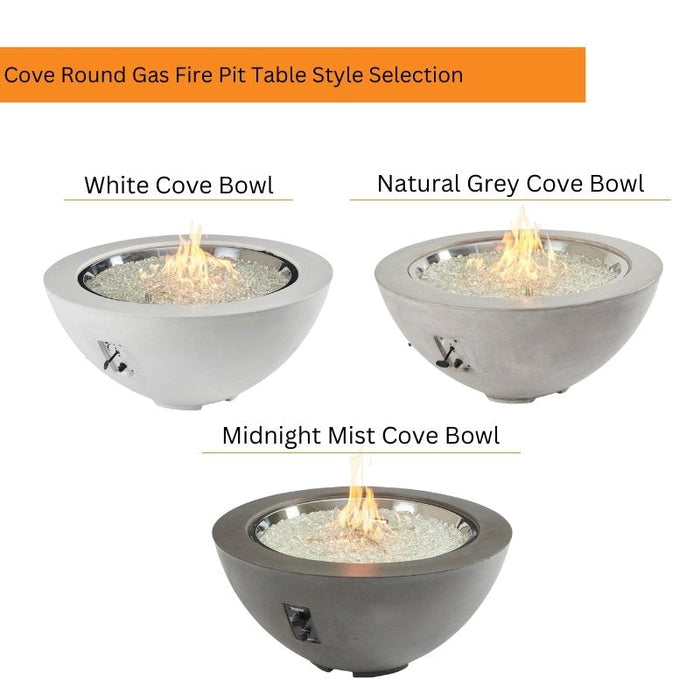 The Outdoor Greatroom Cove Round Gas Fire Pit Bowl