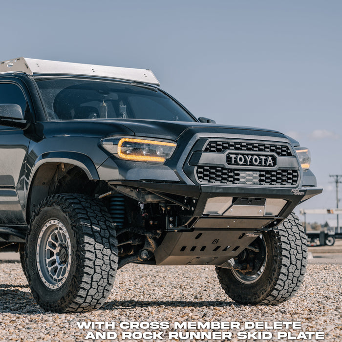 C4 Fabrication 2016-2023 Toyota Tacoma Rock Runner Front Skid Plate w/Cross Member Delete – image 4 of 8