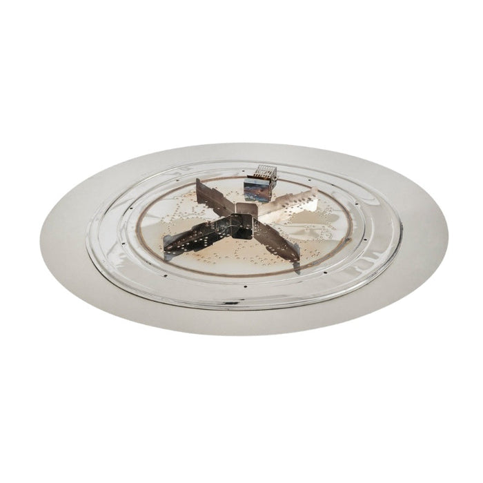 The Outdoor Greatroom Crystal Fire Plus Round Gas Fire Pit Burner