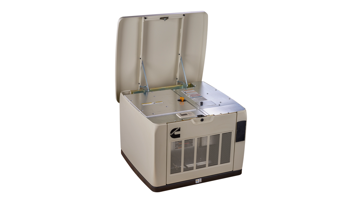 Cummins - A071Z390 - Connect Series C13N6H Air Cooled Generator - Angled Left Open View