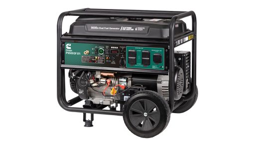Cummins - A075C509 - Onan P9500DF EFI Dual-Fuel Portable Generator - Front View