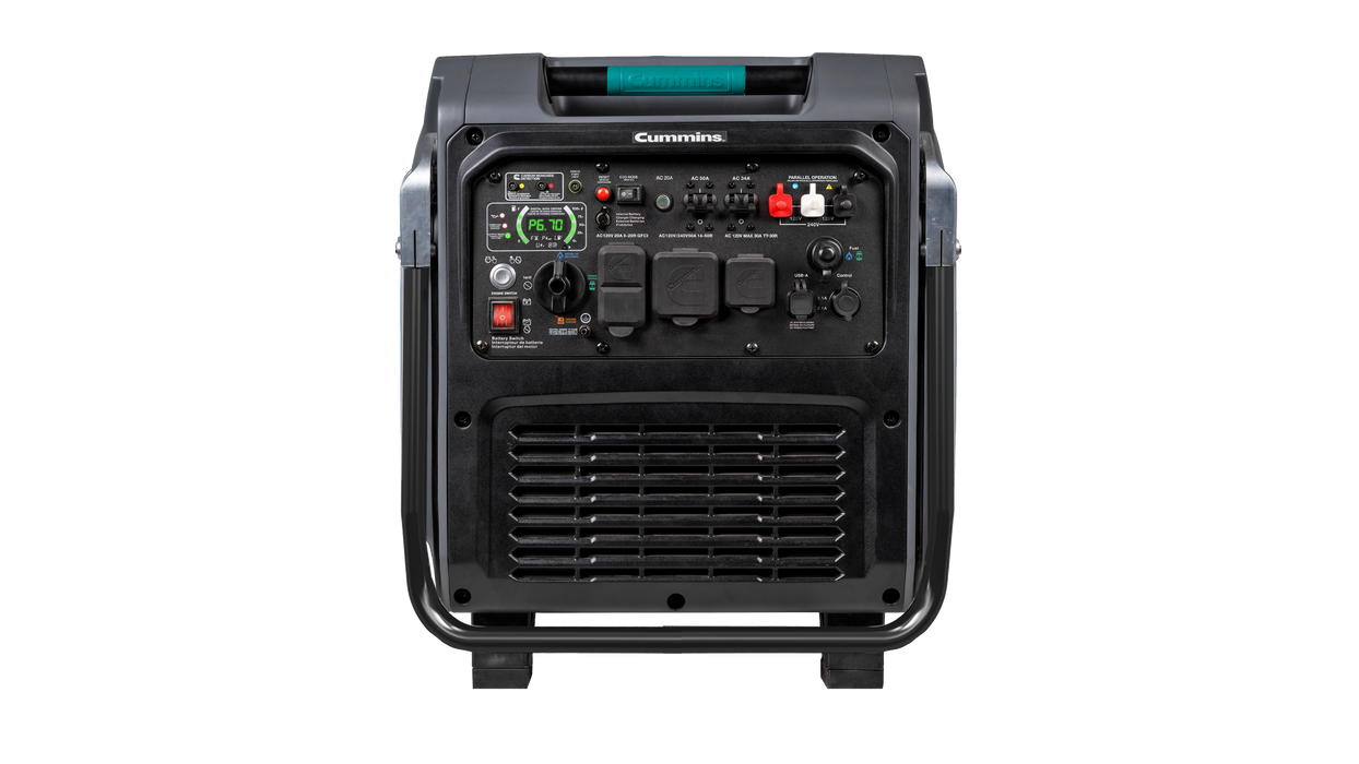 High quality photo of the Cummins Onan P11000iTF Front View. Photo sourced by Current Connected.