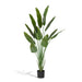 Park Hill Collection Faux Traveler Palm with Weighted Black Pot, 70"