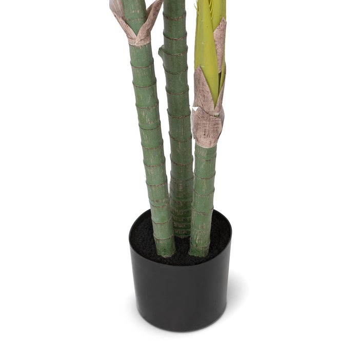 Park Hill Collection Faux Palm with Weighted Black Pot, 82" (view 2)