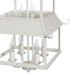 Peace Pagoda Chandelier, Cream D-069-3-584-12C - specifications diagram