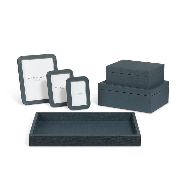 Park Hill Collection St. Tropez Decorative Boxes, Set of 2 – Indigo (view 5)