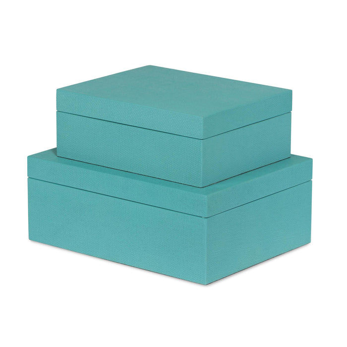 Park Hill Collection St. Tropez Decorative Boxes, Set of 2 – Emerald Shores