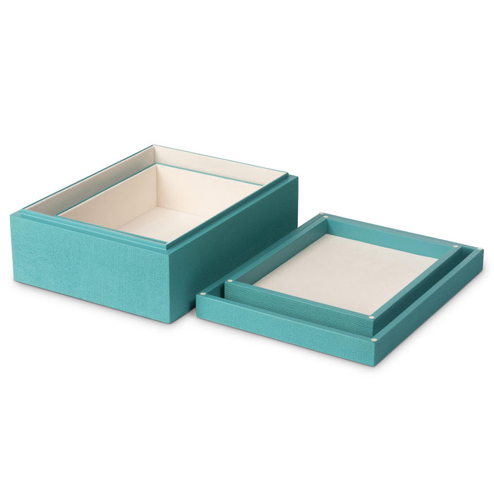 Park Hill Collection St. Tropez Decorative Boxes, Set of 2 – Emerald Shores (view 13)