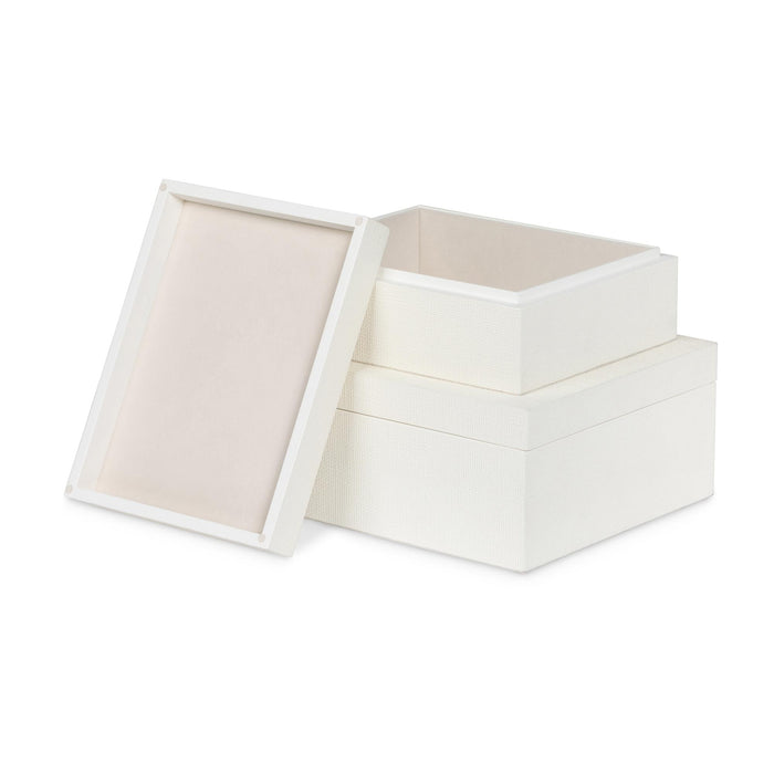 Park Hill Collection St. Tropez Decorative Boxes, Set of 2 – Silk Linen (view 17)