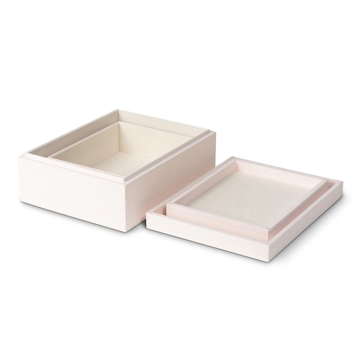 Park Hill Collection St. Tropez Decorative Boxes, Set of 2 – Blush Pearl (view 28)