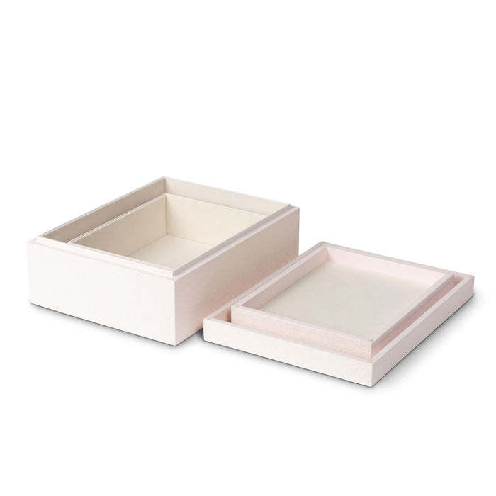 Park Hill Collection St. Tropez Decorative Boxes, Set of 2 – Blush Pearl (view 29)