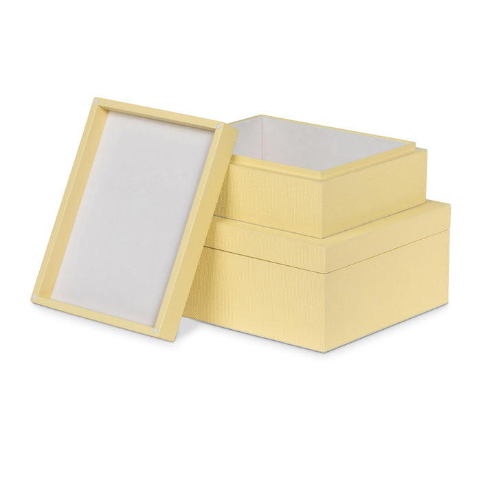 Park Hill Collection St. Tropez Decorative Boxes, Set of 2 – Lemon Sorbet (view 32)