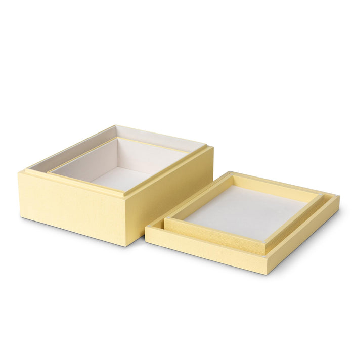 Park Hill Collection St. Tropez Decorative Boxes, Set of 2 – Lemon Sorbet (view 34)